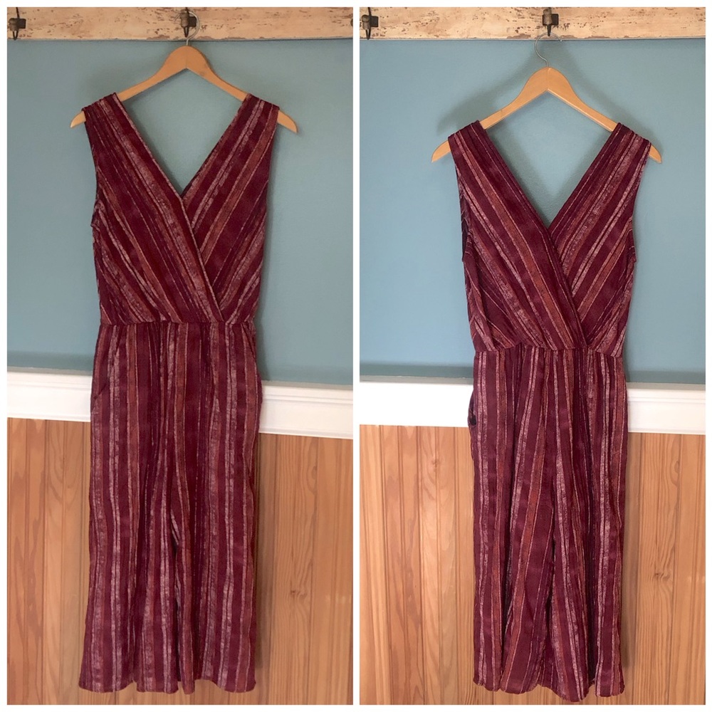 Light and airy Deep Burgundy Romper